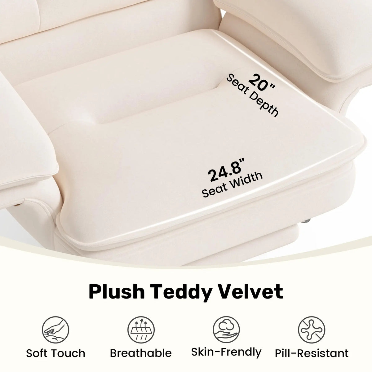 Velvet Luxe™ Reclining Office Chair