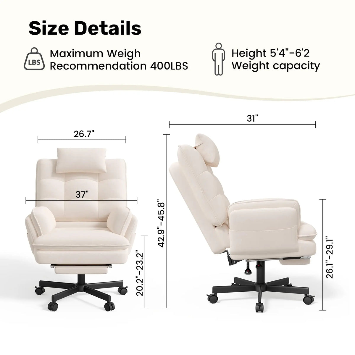Velvet Luxe™ Reclining Office Chair