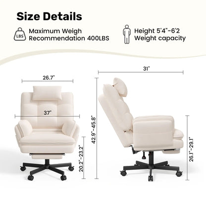 Velvet Luxe™ Reclining Office Chair
